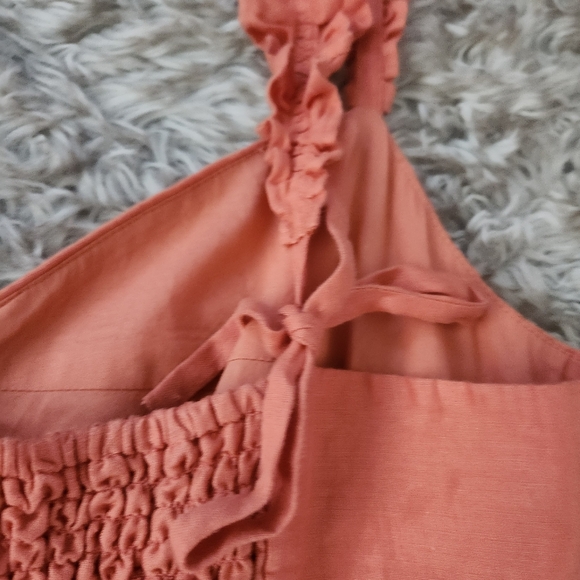 Roller Rabbit Jona Maxi Dress‎ In Mango Orange Women's Size XL - Picture 8 of 12